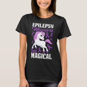 T-shirt Les guerriers de l'épilepsie sont magiques violet 