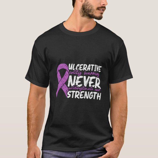 T-shirt Les Guerriers Ulceratifs De La Colite Ne Sous-Esti (Devant)