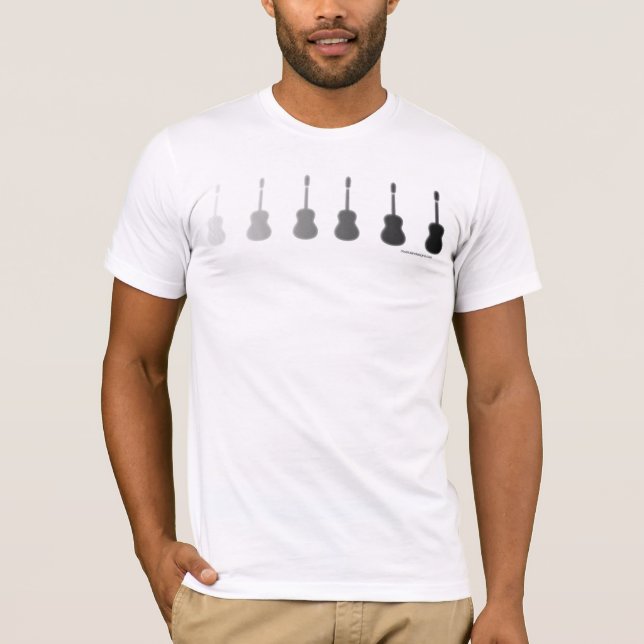 T-shirt Les guitares se fanent pour noircir (Devant)