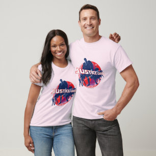 T-shirt Les héros mondiaux de la Ligue de la justice et du
