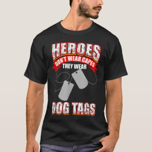 T-shirt Les Héros Ne Portent Pas De Capuchons Ils Portent
