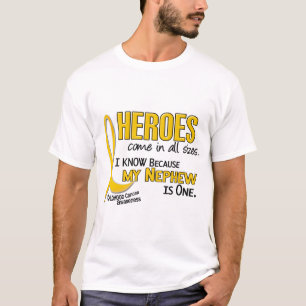 T-shirt Les héros tous de Cancer d'enfance classe 1 neveu