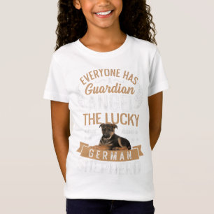 T-Shirt Les Heureux Ont Un Berger Allemand Amoureux des ch
