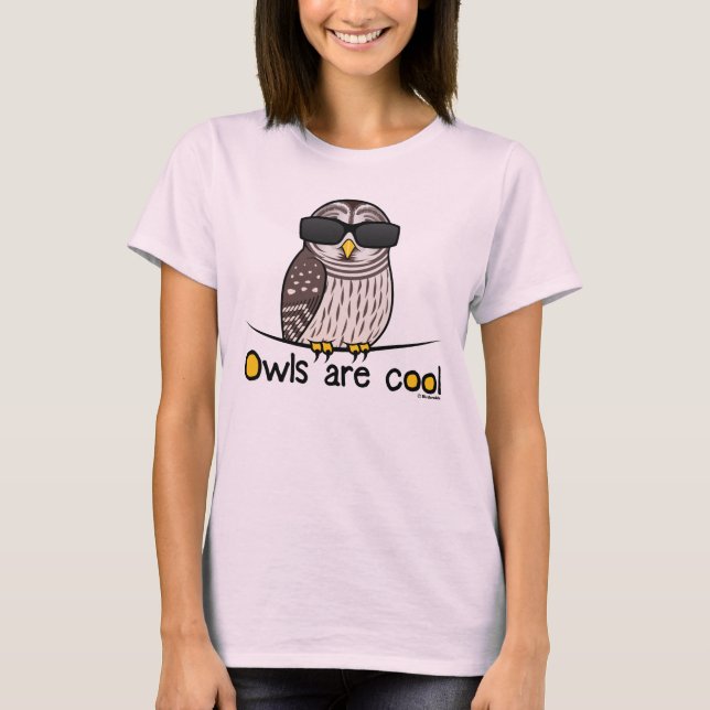 T-shirt Les hiboux sont cool ! (Devant)