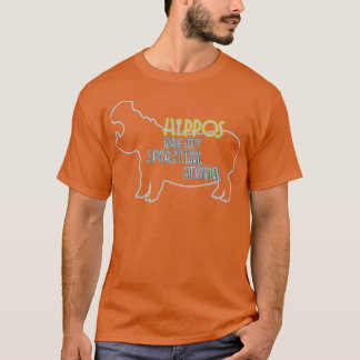 T-shirt Les hippopotames sont mon esprit animal