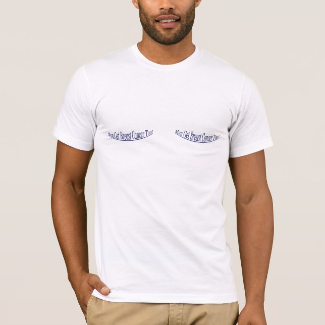 T-shirt Les hommes attrapent le cancer du sein aussi ! (Devant)