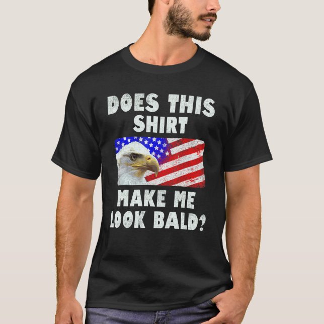 T-shirt Les Hommes, Ça Me Fait Avoir L'Aigle Balde Distors (Devant)