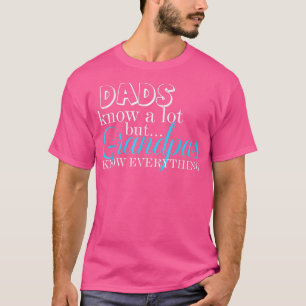 T-shirt Les Hommes Connaissent Beaucoup Mais Les Grand-Pèr