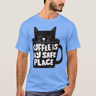 T-shirt Les hommes coupent la tasse de café, dire drôle po