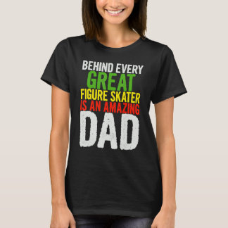 T-shirt Les Hommes Derrière Chaque Grand Patineur Figure E