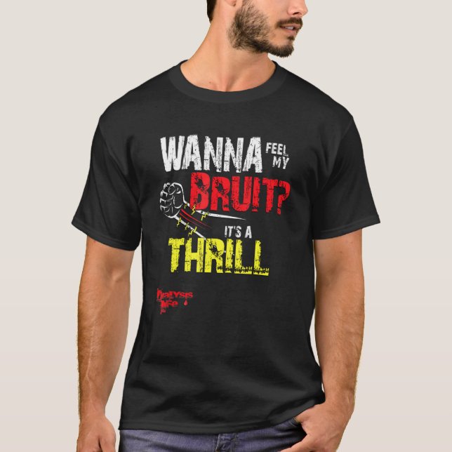 T-shirt Les Hommes Drôle Dialyse Pour Les Patients Du Rein (Devant)