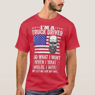 T-shirt Les hommes en détresse Je suis un conducteur de ca