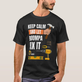 T-shirt Les Hommes Gardent Le Calme Et Laissez Boompa Le C