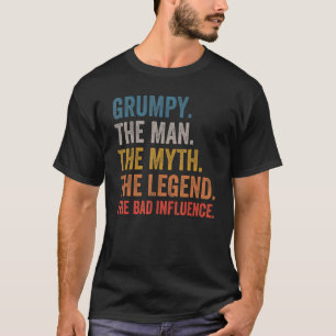 T-shirt Les Hommes Grumpy L'Homme Le Mythe La Légende Les 