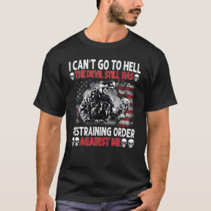 T-shirt Les hommes je ne peux pas aller en enfer Le diable