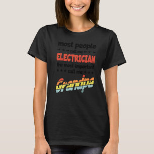 T-shirt Les Hommes La Plupart Des Gens M'Appelent Électric
