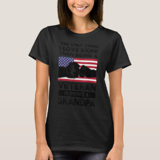 T-shirt Les hommes la seule chose que j'aime vétéran est d