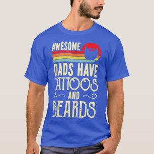 T-shirt Les Hommes Les Pères Fabuleux Ont Des Attoos Et De