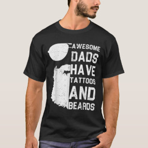 T-shirt Les Hommes Les Pères Fantastiques Ont Des Tatouage