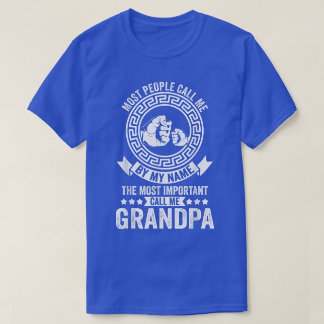 T-shirt Les hommes les plus importants appellent moi grand (Design devant)