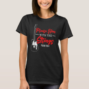 T-shirt Les hommes Lui adressent des louanges avec les cor