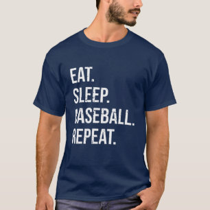 T-shirt Les Hommes Mangent Dormir Faire Gens Répéter Louve