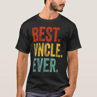 T-shirt Les Hommes Meilleur Oncle Jamais Support Oncle Rel