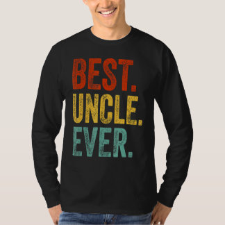 T-shirt Les Hommes Meilleur Oncle Jamais Support Oncle Rel