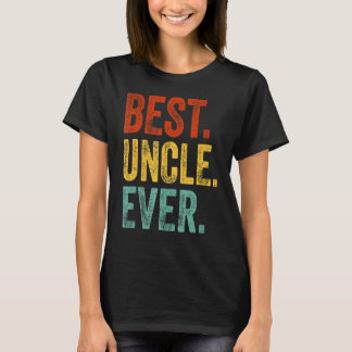 T-shirt Les Hommes Meilleur Oncle Jamais Support Oncle Rel