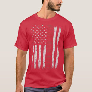 T-shirt Les Hommes Meilleur Papa Jamais Avec American USA