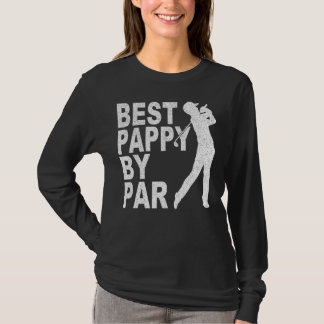 T-shirt Les Hommes Meilleur Pappy Par Par Disque Golf Pour