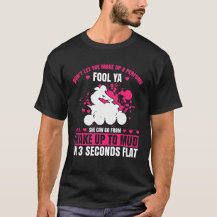 T-shirt Les Hommes Ne Laissent Pas Le Maquillage Et Le Par