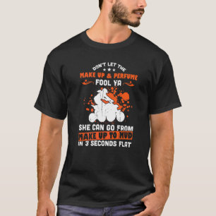 T-shirt Les Hommes Ne Laissent Pas Le Maquillage Et Le Par