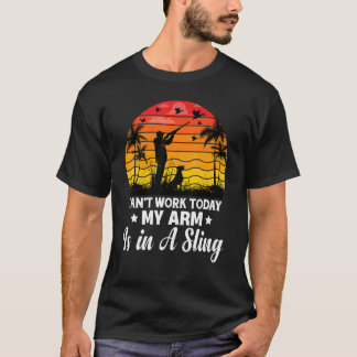 T-shirt Les hommes ne peuvent pas travailler aujourd'hui M
