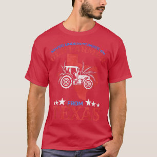 T-shirt Les Hommes Ne Sous-Estiment Jamais Un Vieux Agricu