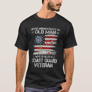 T-shirt Les Hommes Ne Sous-Estiment Jamais Un Vieux Garde 