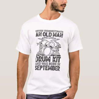 T-shirt Les Hommes Ne Sous-Estiment Jamais Un Vieux Homme