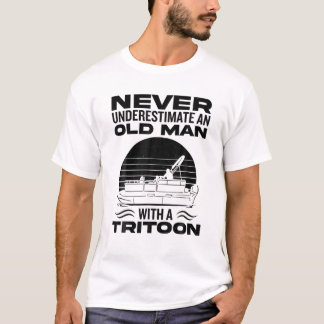 T-shirt Les Hommes Ne Sous-Estiment Jamais Un Vieux Homme