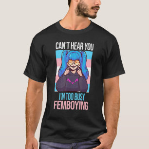 T-shirt Les hommes ne t'entendent pas Je suis trop occupé