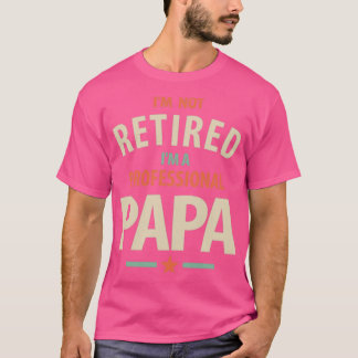 T-shirt Les hommes non retraité Je suis un papa Noël PapaG