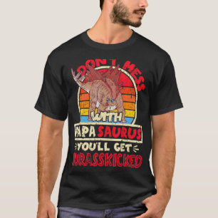T-shirt Les hommes n'ont pas de mal avec Papa Saurus J'ai 