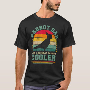 T-shirt Les Hommes Parrot Papa Comme Un Père Régulier Mais