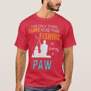 T-shirt Les hommes plus que l'amour pêche paw spécial gran