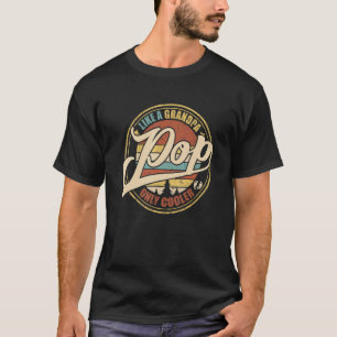 T-shirt Les Hommes Pop Comme Un Grand-Père Seulement Glaci