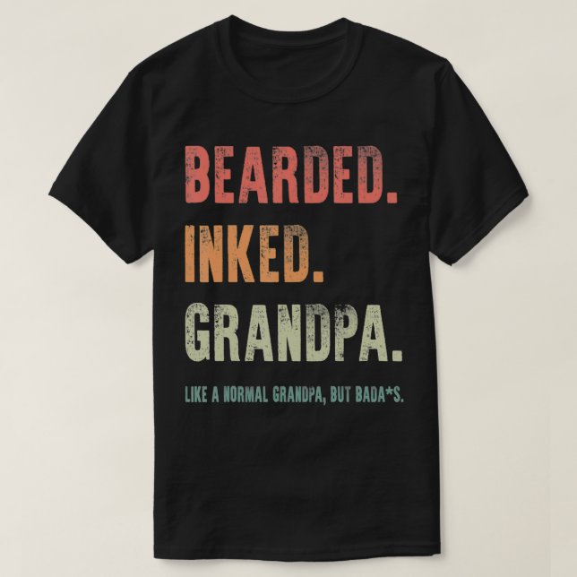 T-shirt Les Hommes Portés Grand-Père Enceint Comme Un Gran (Design devant)