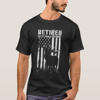 T-shirt Les Hommes Retraités Pas Mon Problème Plus Retrait