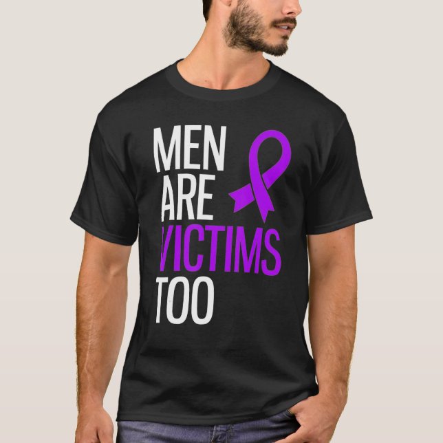 T-shirt Les Hommes Sont Des Victimes De Violence Narcissiq (Devant)