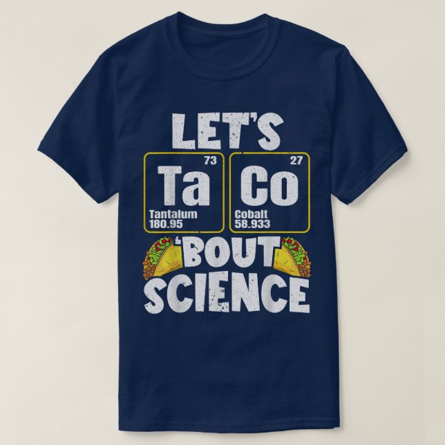T-shirt Les hommes Taco Bout Science (Design devant)