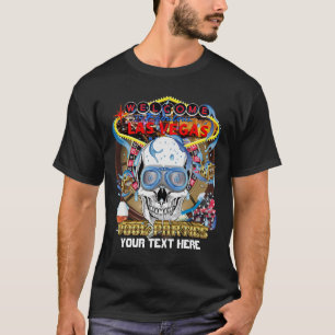 T-shirt Les hommes tous de Vegas dénomme des signes fonc