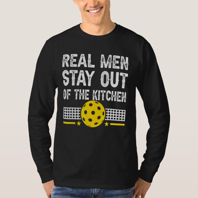 T-shirt Les Hommes Véritables Restent Hors De La Cuisine P (Devant)
